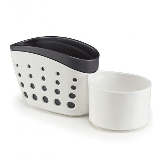 Porta Detergente E Bucha Double Branco 18cm